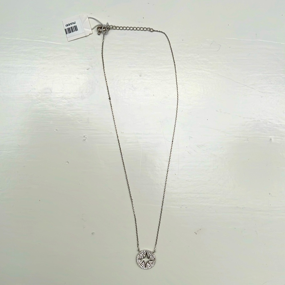 NWT Rhinestone Pendant with Star Medallion